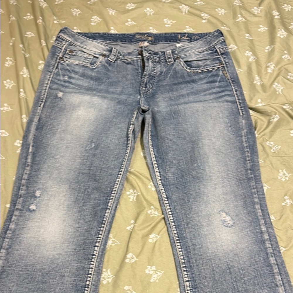 Silver Jeans Blue Straight Leg Denim